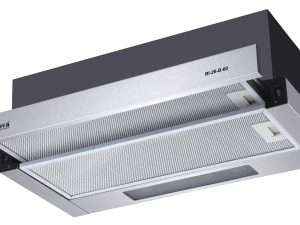 Máy hút mùi âm tủ inox BINOVA BI-26-B-60 | Mặt inox 304 + kính | 2 motor, 2 tốc độ | Hút 650m³/h, ngang 600mm